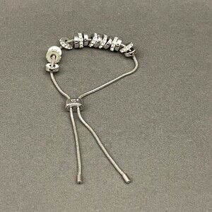 KC Silver-tone Chain Rhinestones Women's Fashion Bracelet NWOT